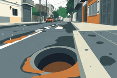 En Morelia, vecinos de la Ampliación El Porvenir denuncian encharcamiento de aguas negras junto a secundaria