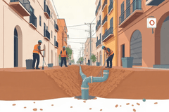 JUMAPAM reanuda la instalación de descargas sanitarias en la colonia Venustiano Carranza de Mazatlán