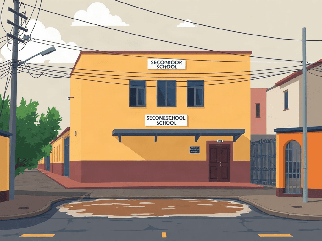 En Morelia, vecinos de la Ampliación El Porvenir denuncian encharcamiento de aguas negras junto a secundaria (imagen adicional)